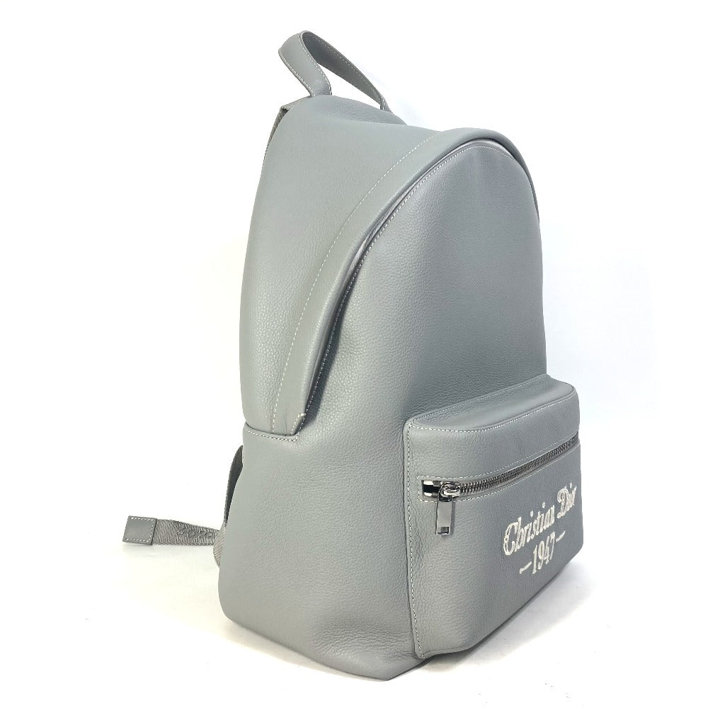 Dior Backpack 1ESBA088NFS Calfskin gray rider RIDER1947 logo backpack mens