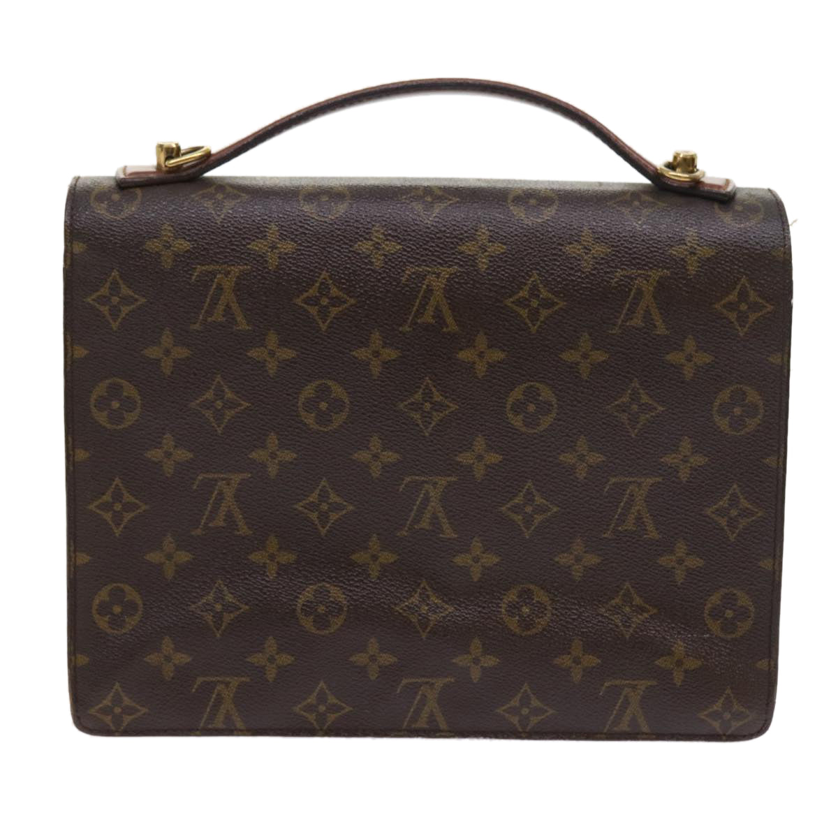 LOUIS VUITTON Monogram Monceau 28 Hand Bag 2way M51185 LV Auth 56941