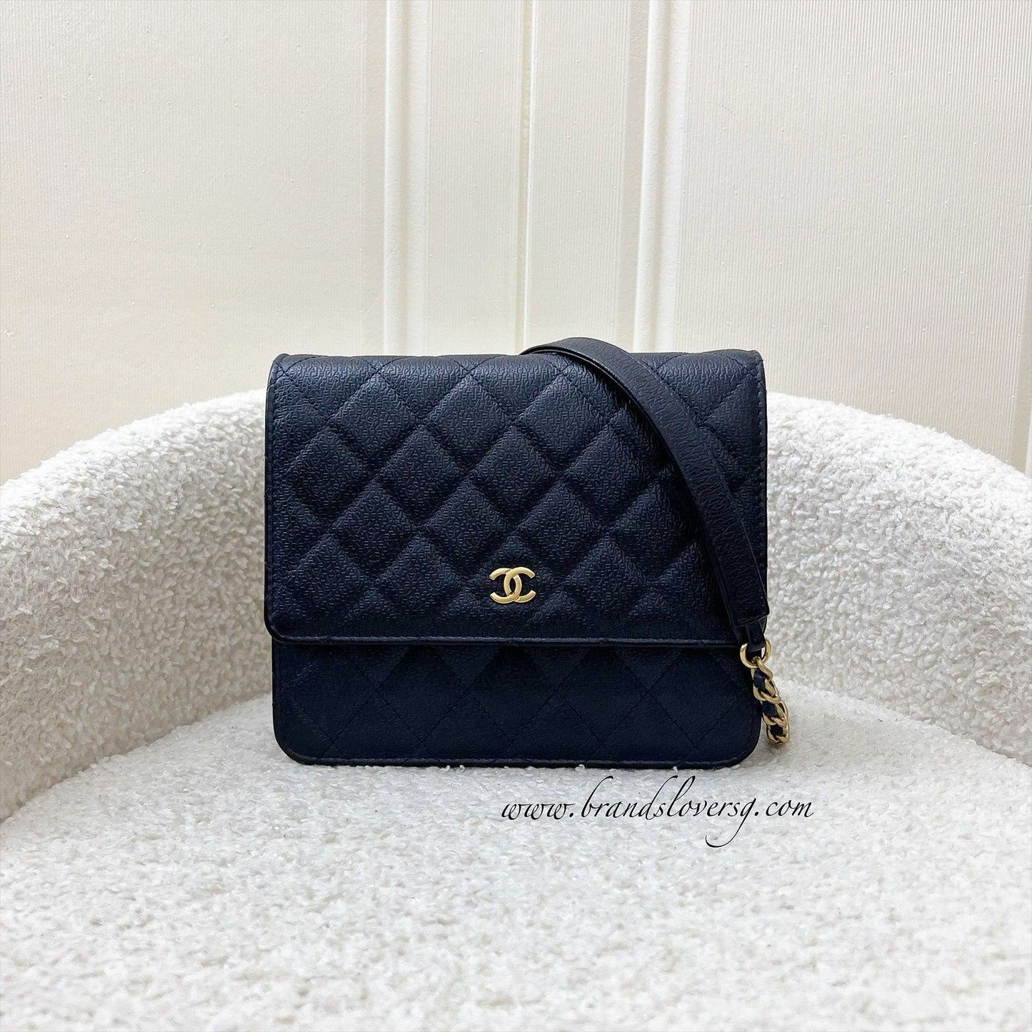 Chanel Square Wallet on Chain WOC Crossbody Bag - Rovelle Bags