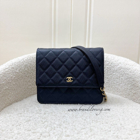Chanel Square Wallet on Chain WOC Crossbody Bag - Rovelle Bags