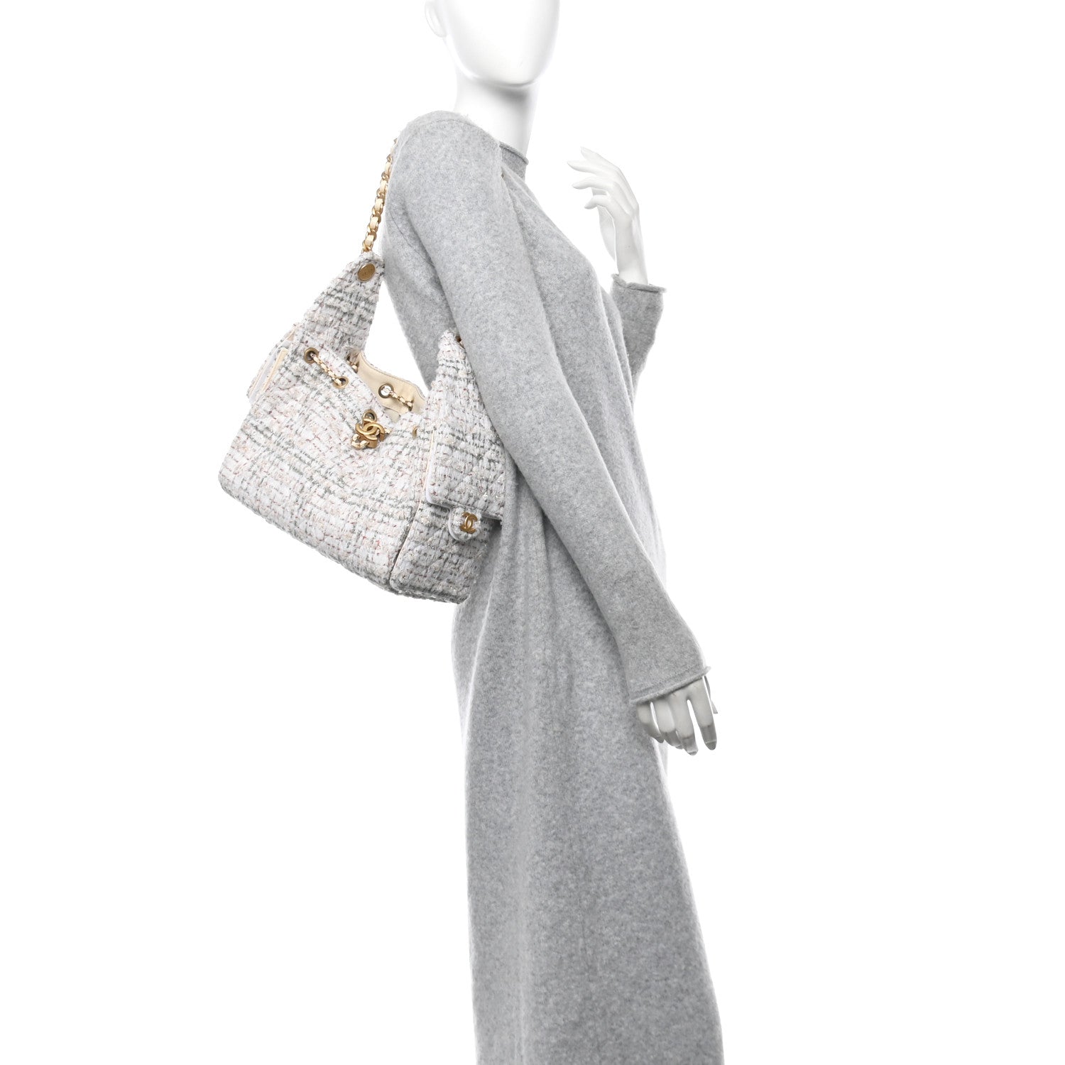Chanel Tweed Quilted Small Chanel 25 Handbag - Rovelle Bags