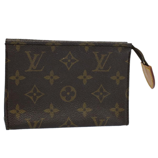 LOUIS VUITTON Monogram Poche Toilette 15 Pouch M47546 LV Auth 59112