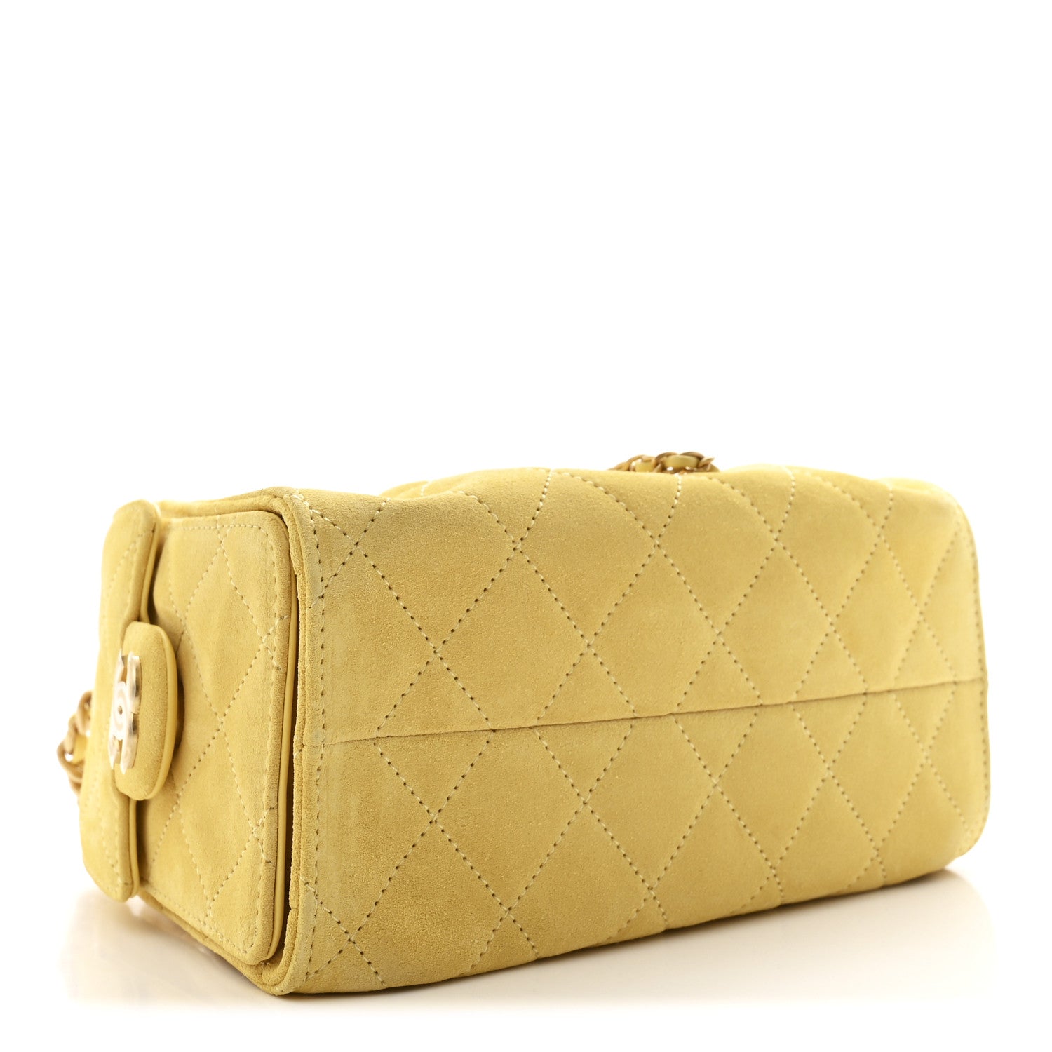 Chanel Suede Quilted Mini Chanel 25 Handbag - Rovelle Bags