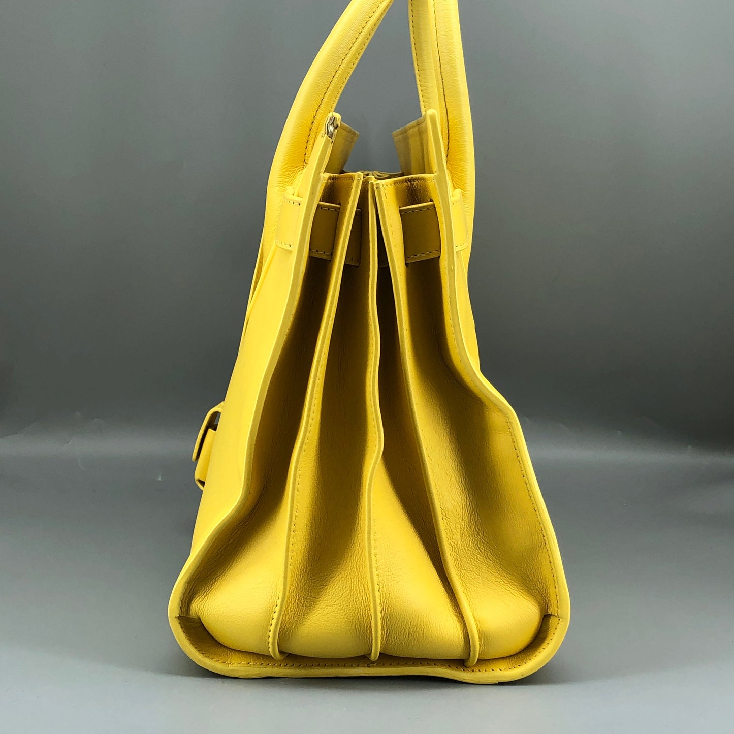 Saint Laurent Sac De Jour Yellow Leather Tote Bag
