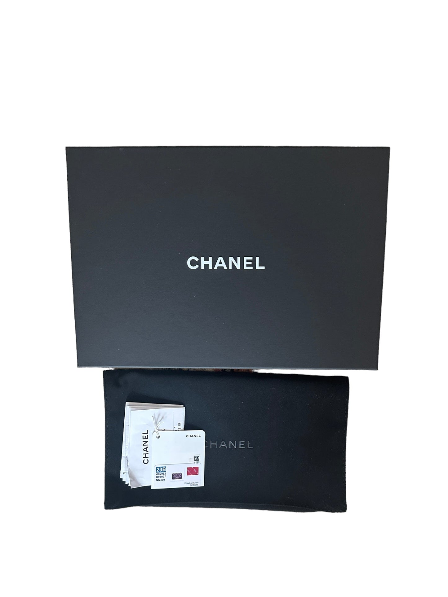 Chanel 2023 NEW Red Lambskin Quilted Wallet On Chain - Rovelle Bags