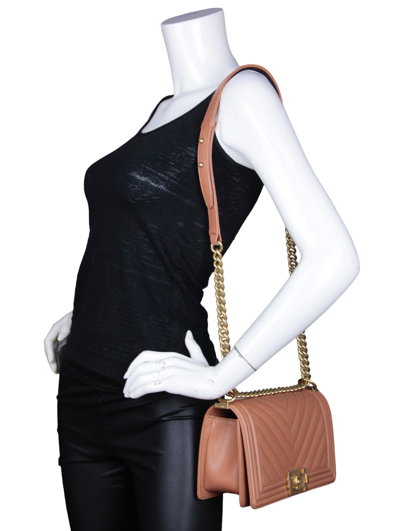 Chanel 2023 NWT Tan Caviar Leather Handbag - Rovelle Bags