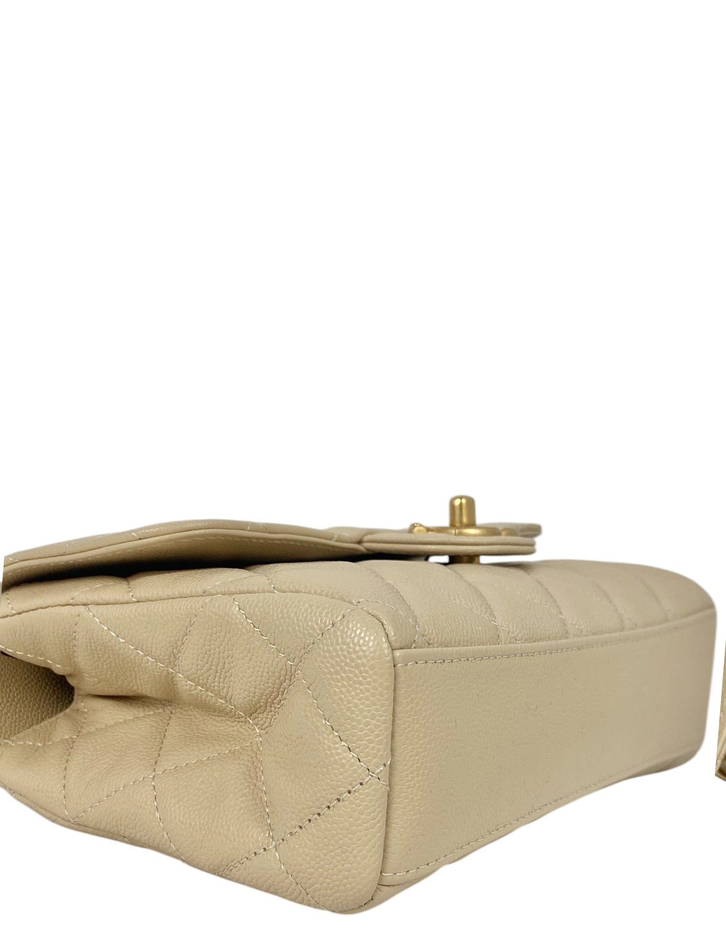Chanel 2025 Beige Small CC Chain Flap Bag - Rovelle Bags