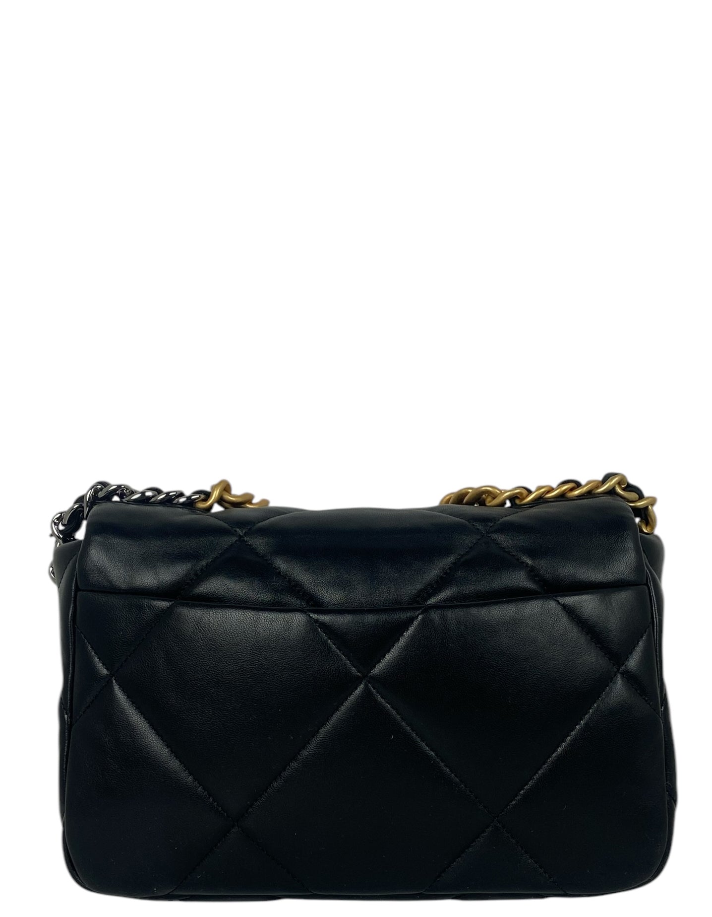 Chanel NWT Black Lambskin Quilted Medium Handbag - Rovelle Bags