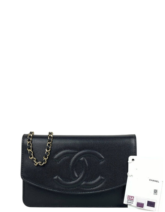 Chanel Black 2025 Timeless CC WOC Crossbody Bag - Rovelle Bags
