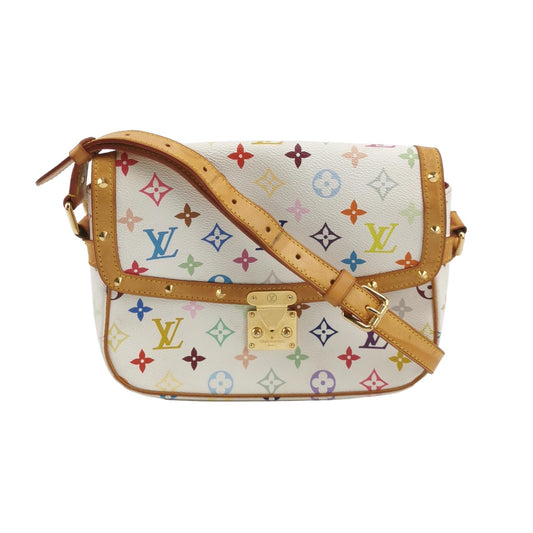 Louis Vuitton x Takashi Murakami Sologne Messenger Crossbody Bag White Multicolor