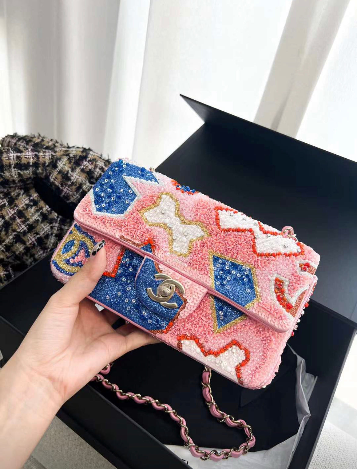 Chanel Mini Flap White Shoulder Bag