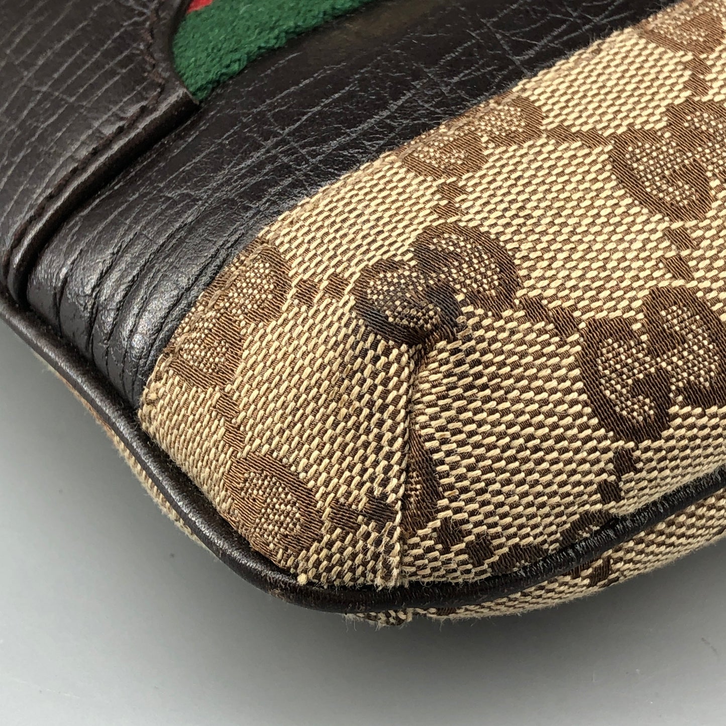 Gucci GG Canvas Crossbody Bag Brown/Beige