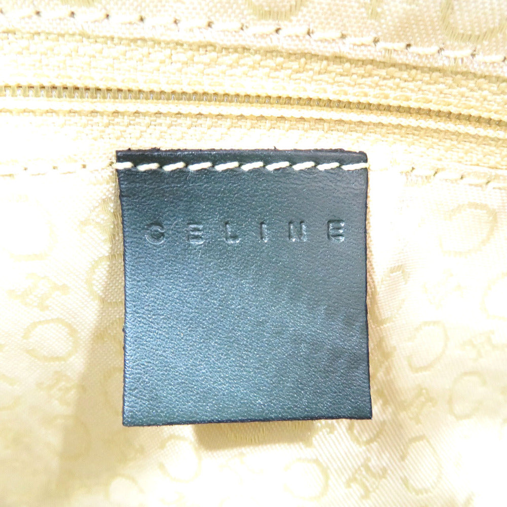 CELINE Shoulder Bag Canvas, Leather olive Women