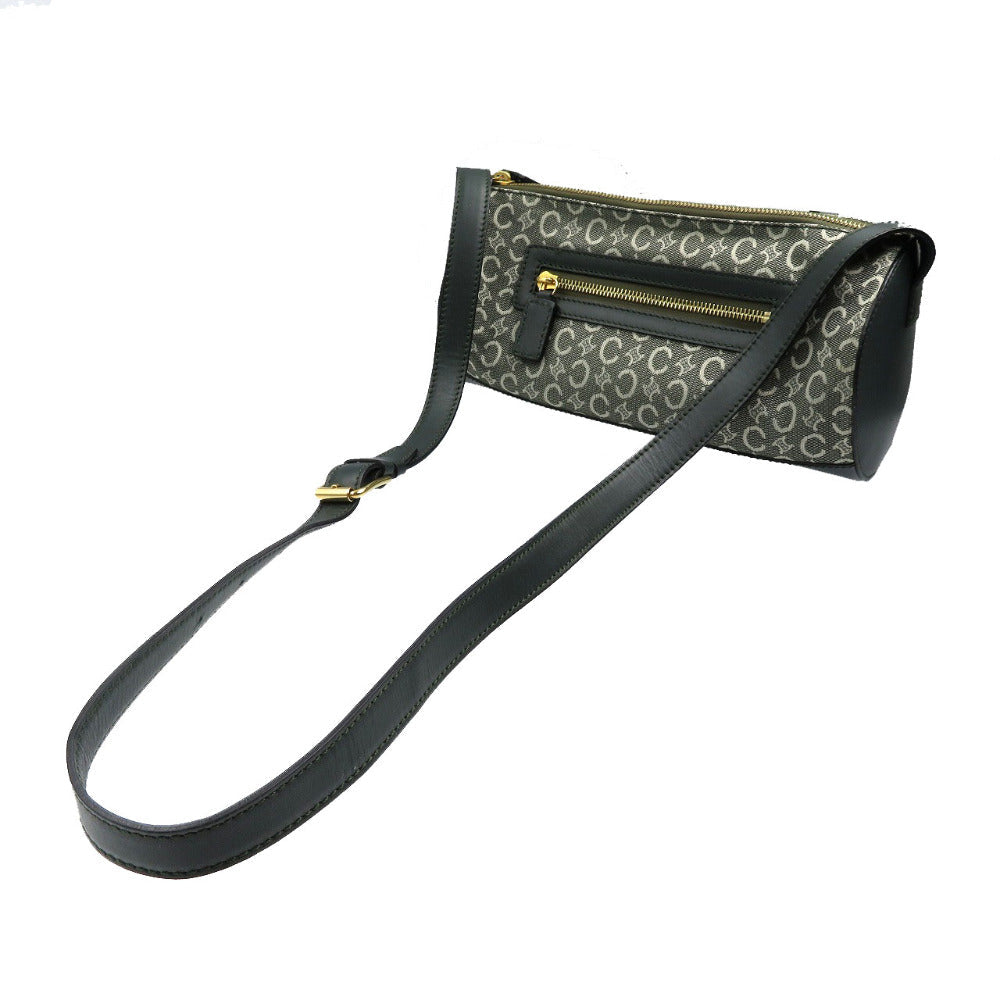 CELINE Shoulder Bag Canvas, Leather olive Women