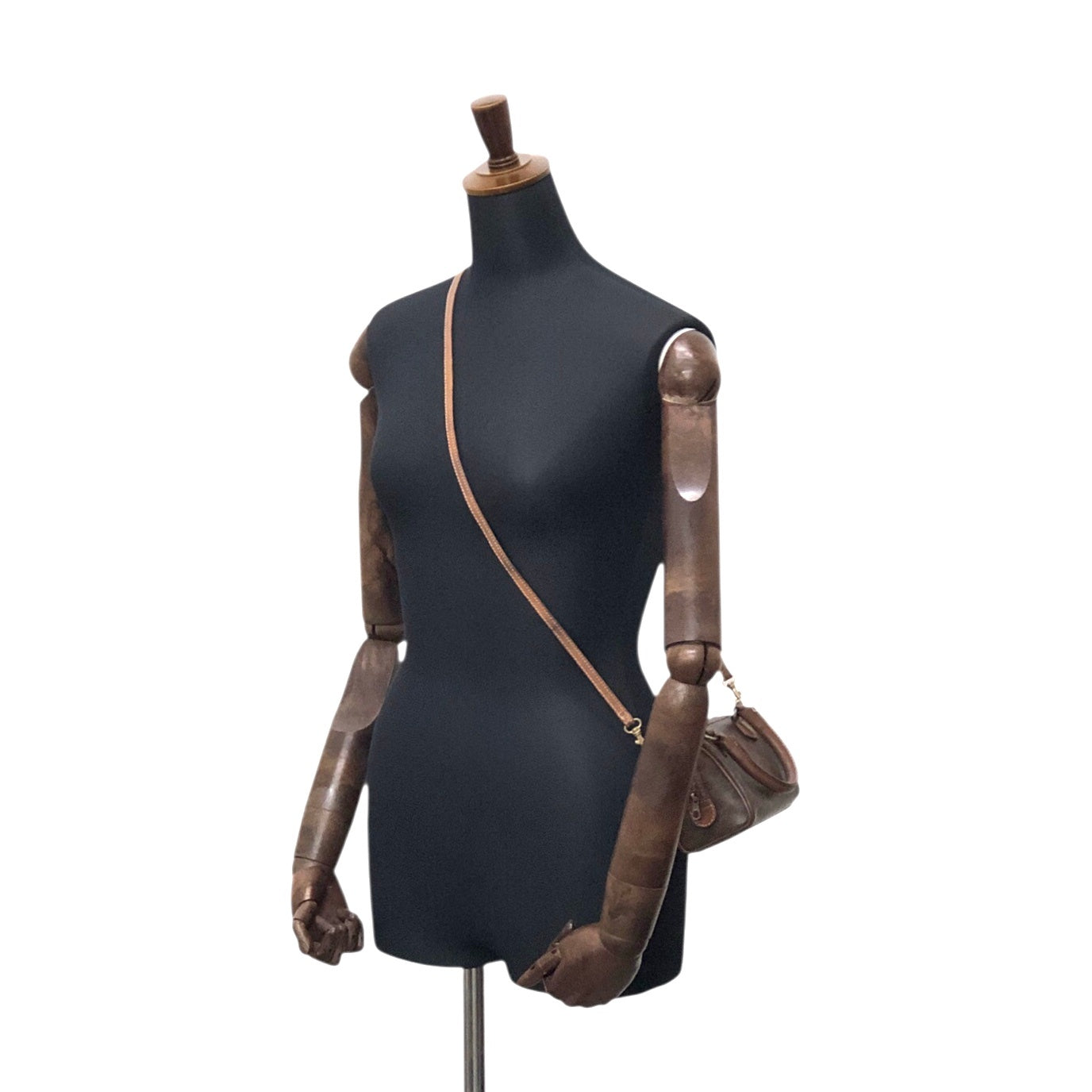 CELINE Macadam Two-way Small Boston bag Shoulder bag Brown bnscrs