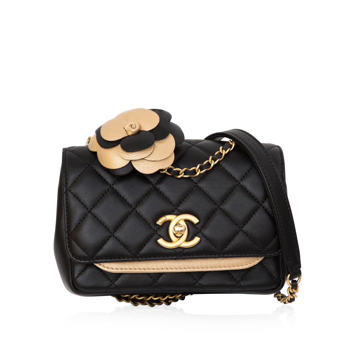 Chanel Classic Flap Lambskin Black Shoulder Bag Style 11