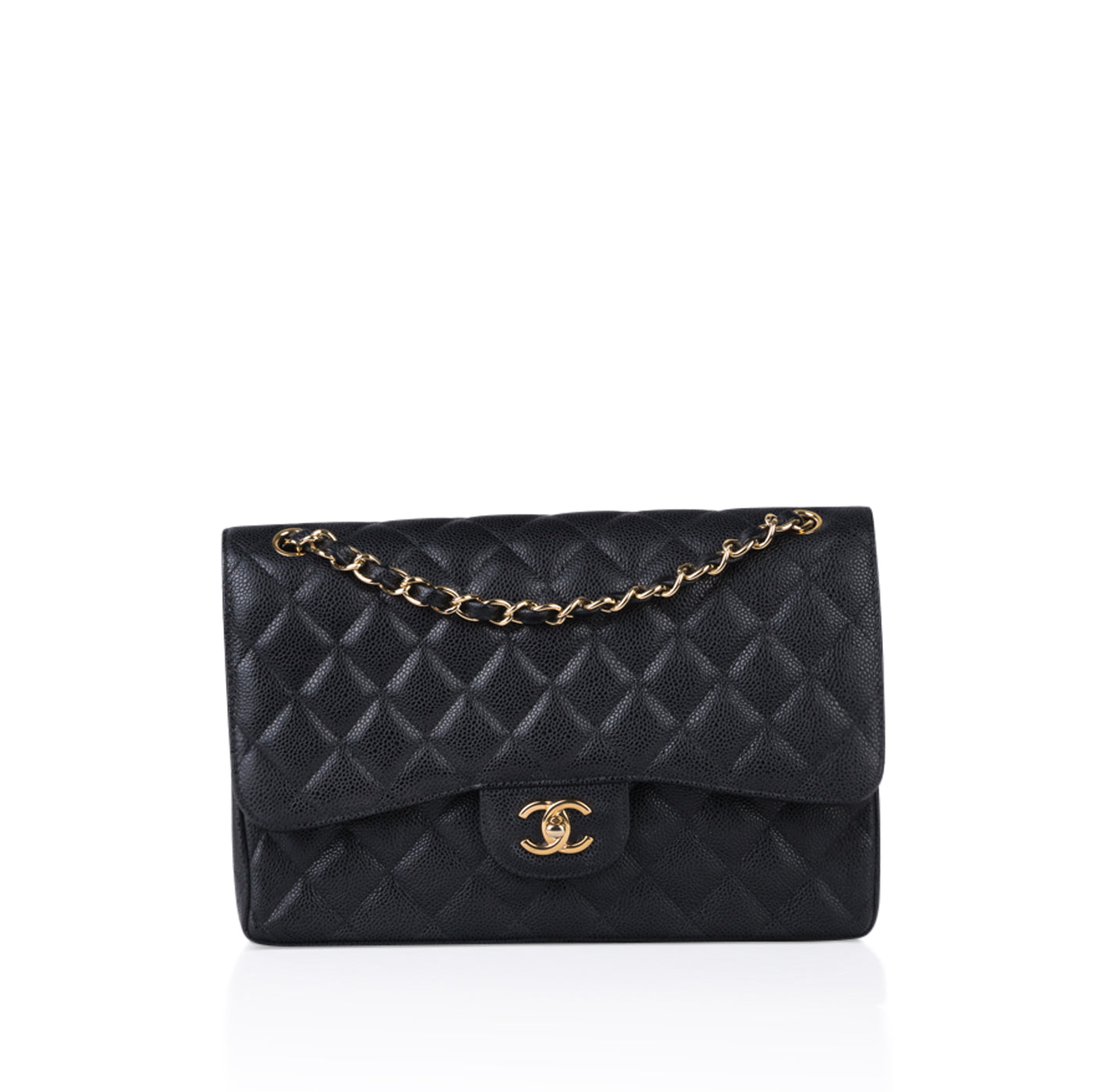 Chanel Classic Flap Caviar Black Shoulder Bag Style 131