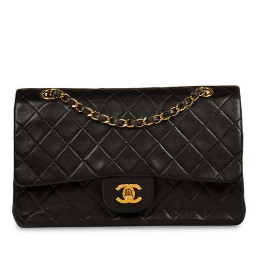 Chanel Classic Flap Lambskin Black Shoulder Bag Style 139