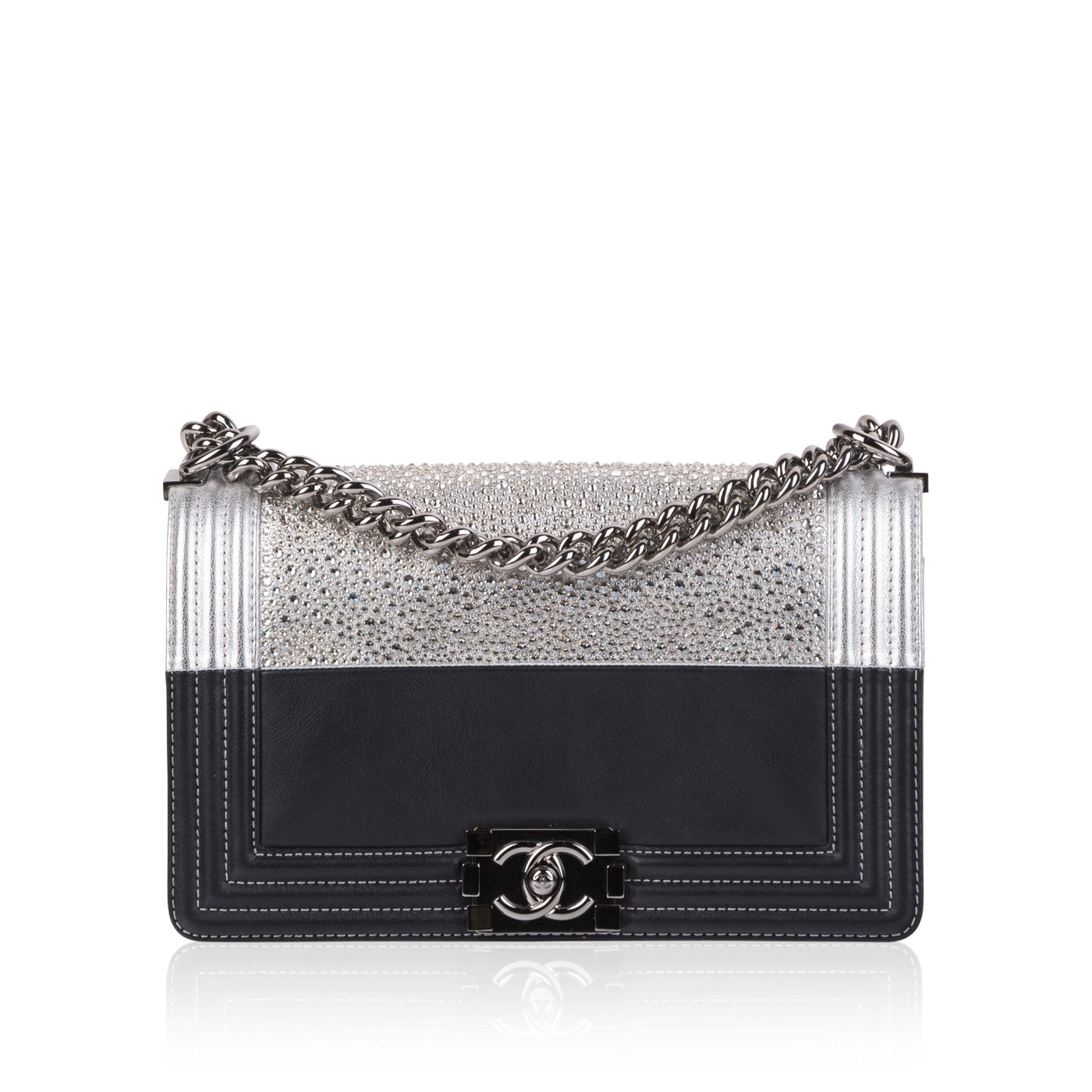 Chanel Boy Bag Leather Black Shoulder Bag Style 2