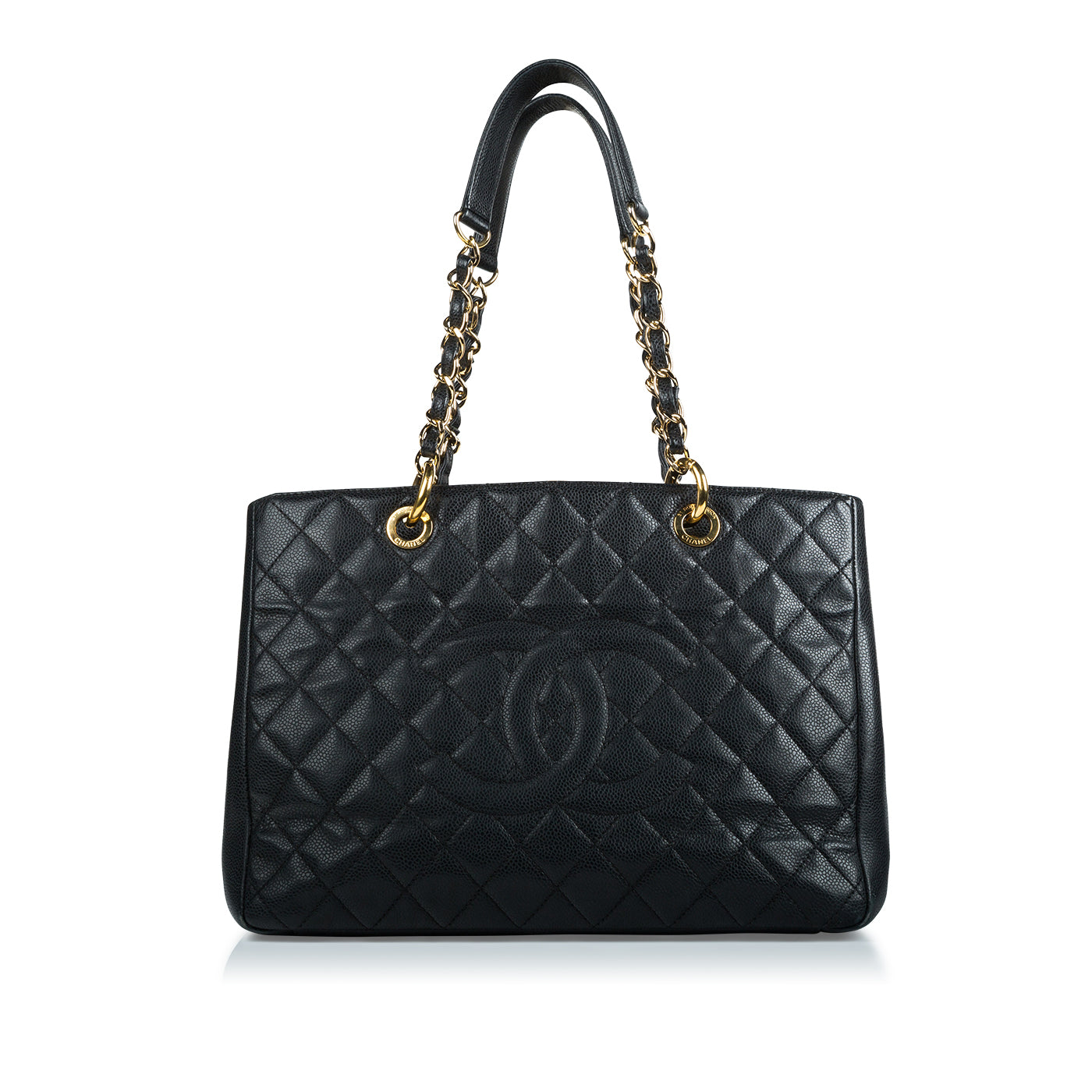 Chanel Shopping Tote Caviar Black Tote Bag Caviar