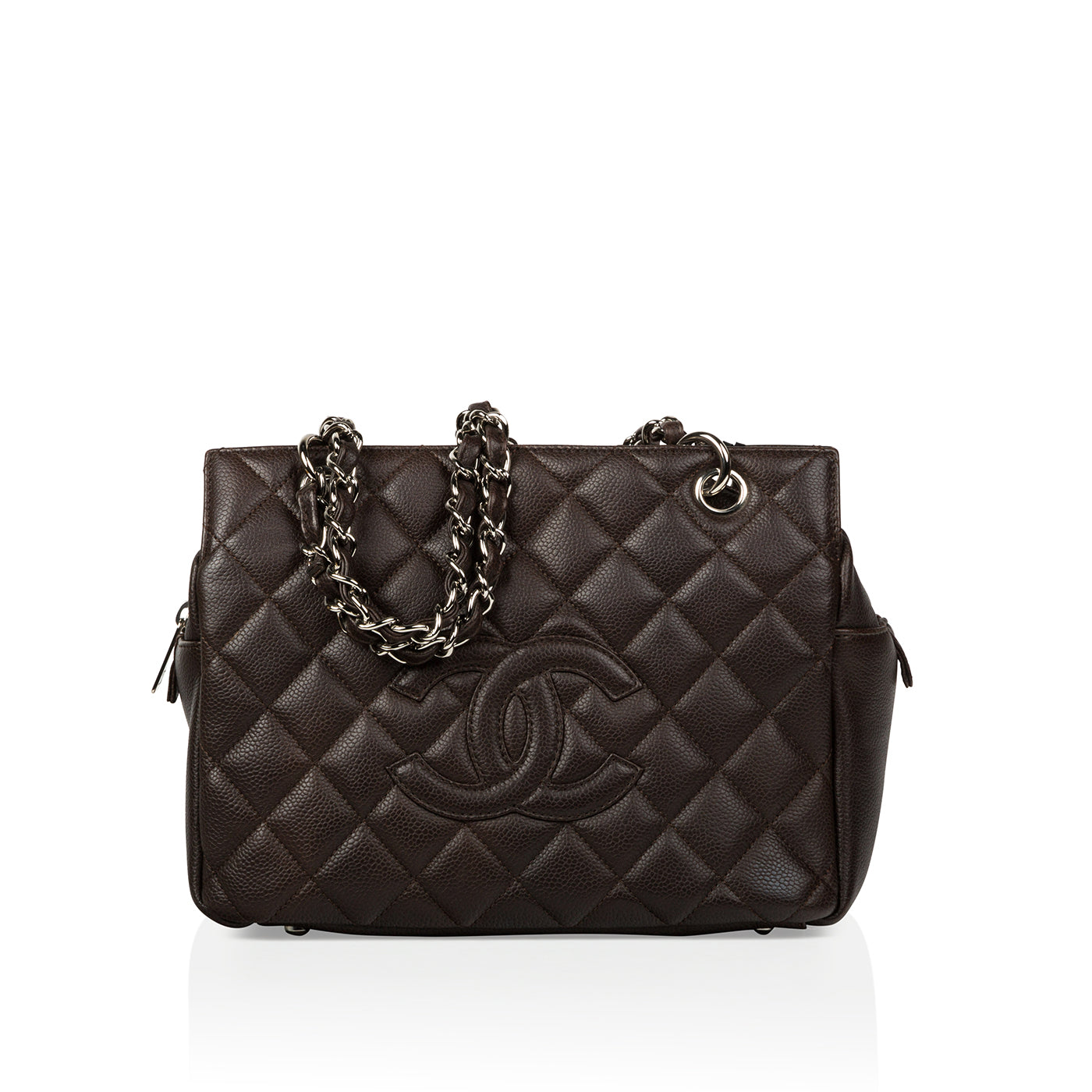 Chanel Timeless Caviar Brown Tote Bag Caviar