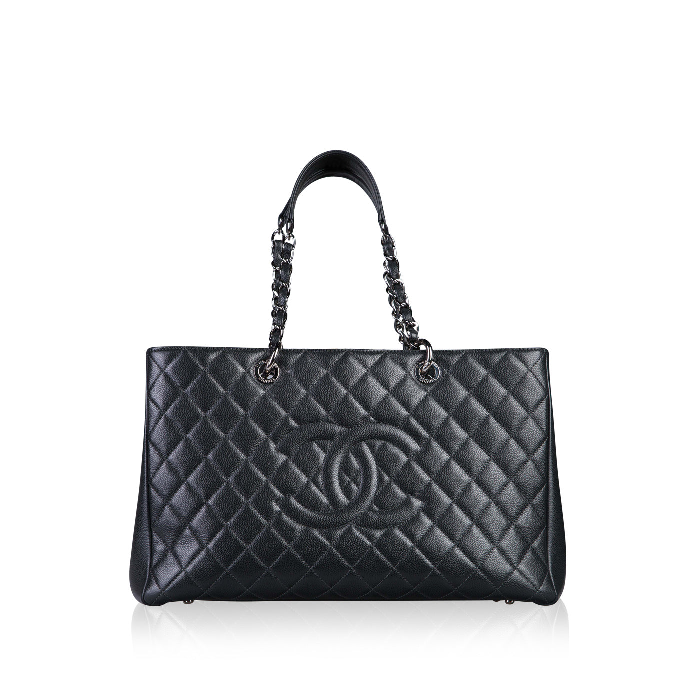 Chanel Timeless Caviar Black Tote Bag Style 44