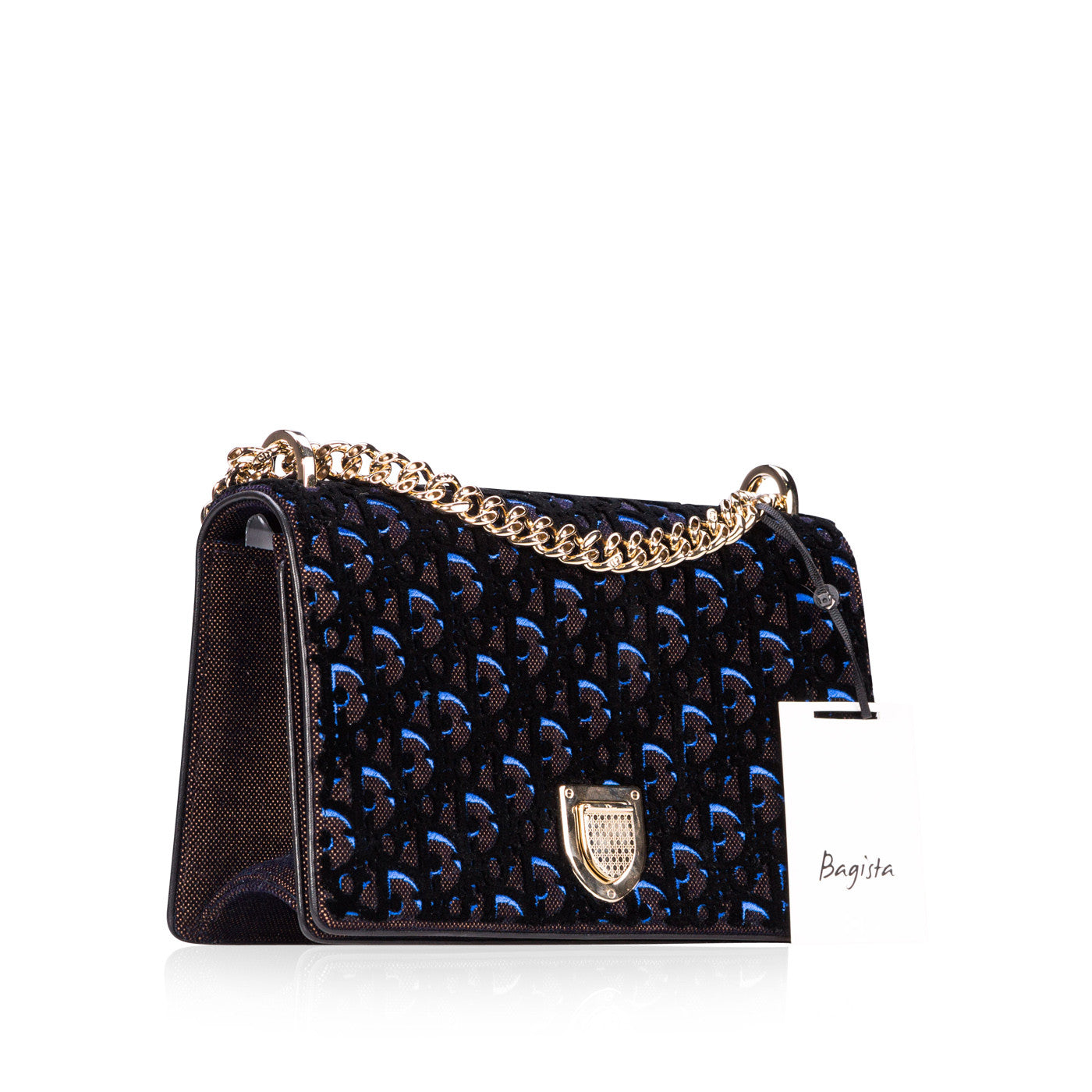 Dior Monogram Chain Canvas Tote