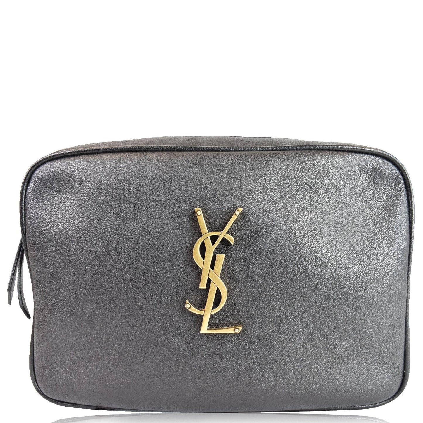 Saint Laurent Monogram Leather Black Shoulder Bag