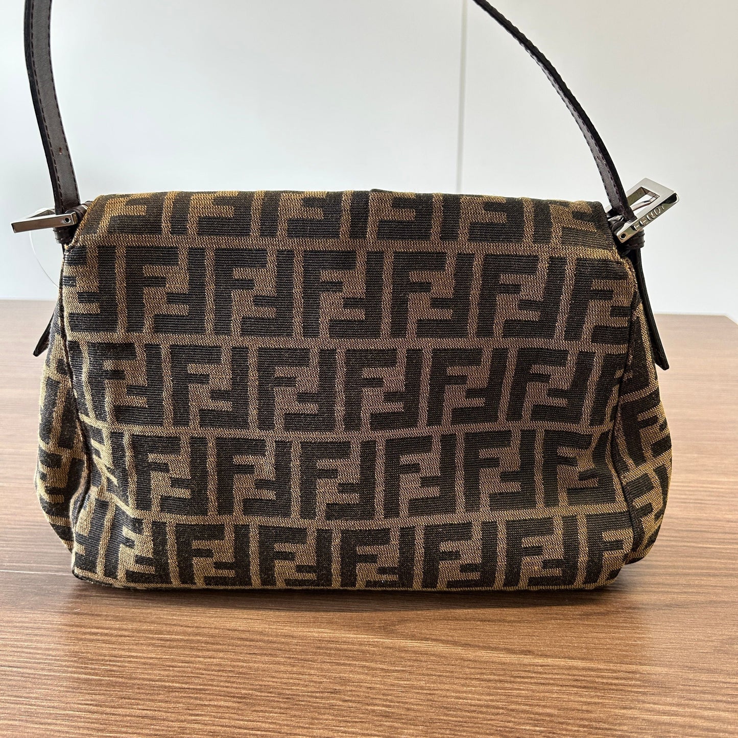 Fendi Zucca FF Baguette - Brown Shoulder Bags, Handbags LB121658