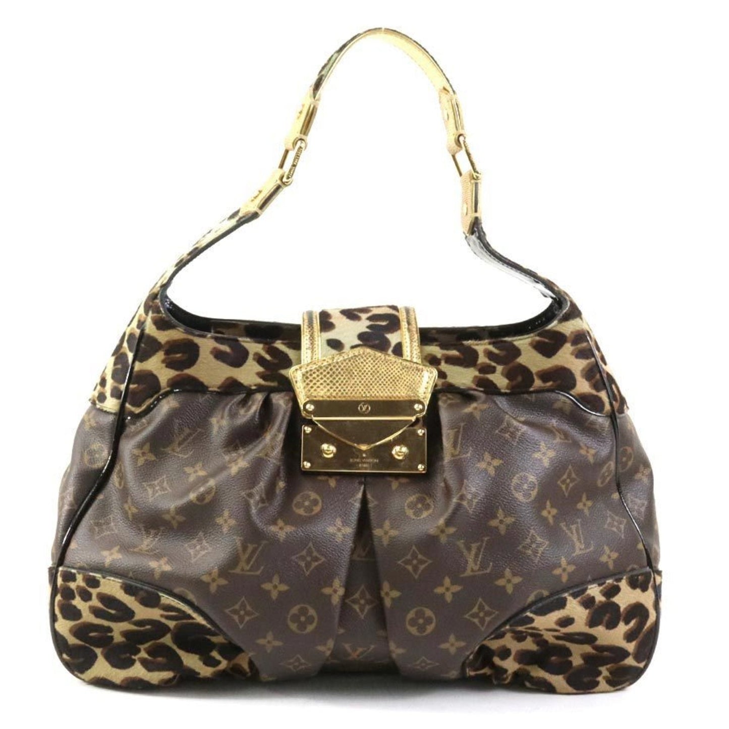 Louis Vuitton blue Monogram Leather Shoulder Bag