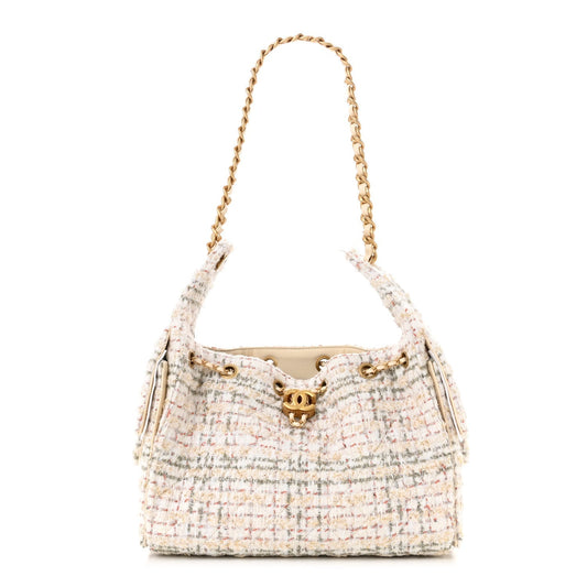 Chanel Tweed Quilted Small Chanel 25 Handbag - Rovelle Bags
