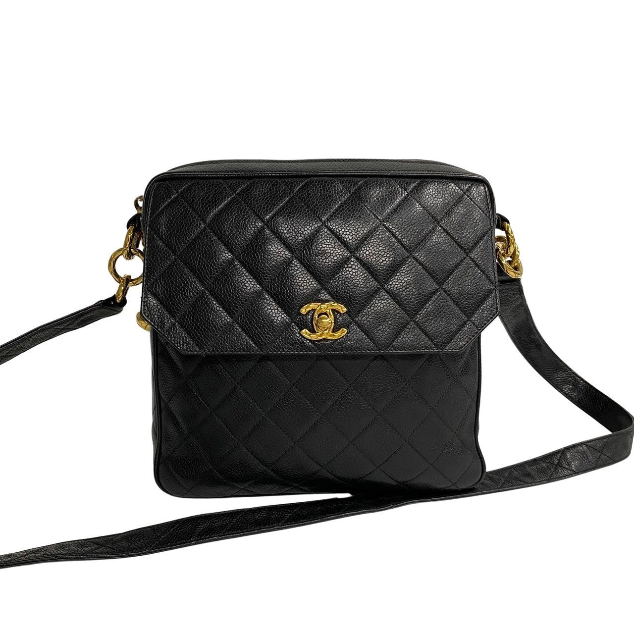 Chanel Matelassé Caviar Leather Mini Shoulder Bag