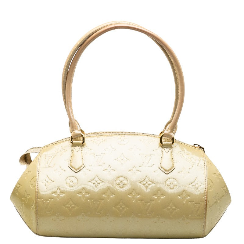 Louis Vuitton Monogram Verney Shawwood PM Handbag M91491 Bronco-Royal Ivory Patent Leather Louis Vuitton