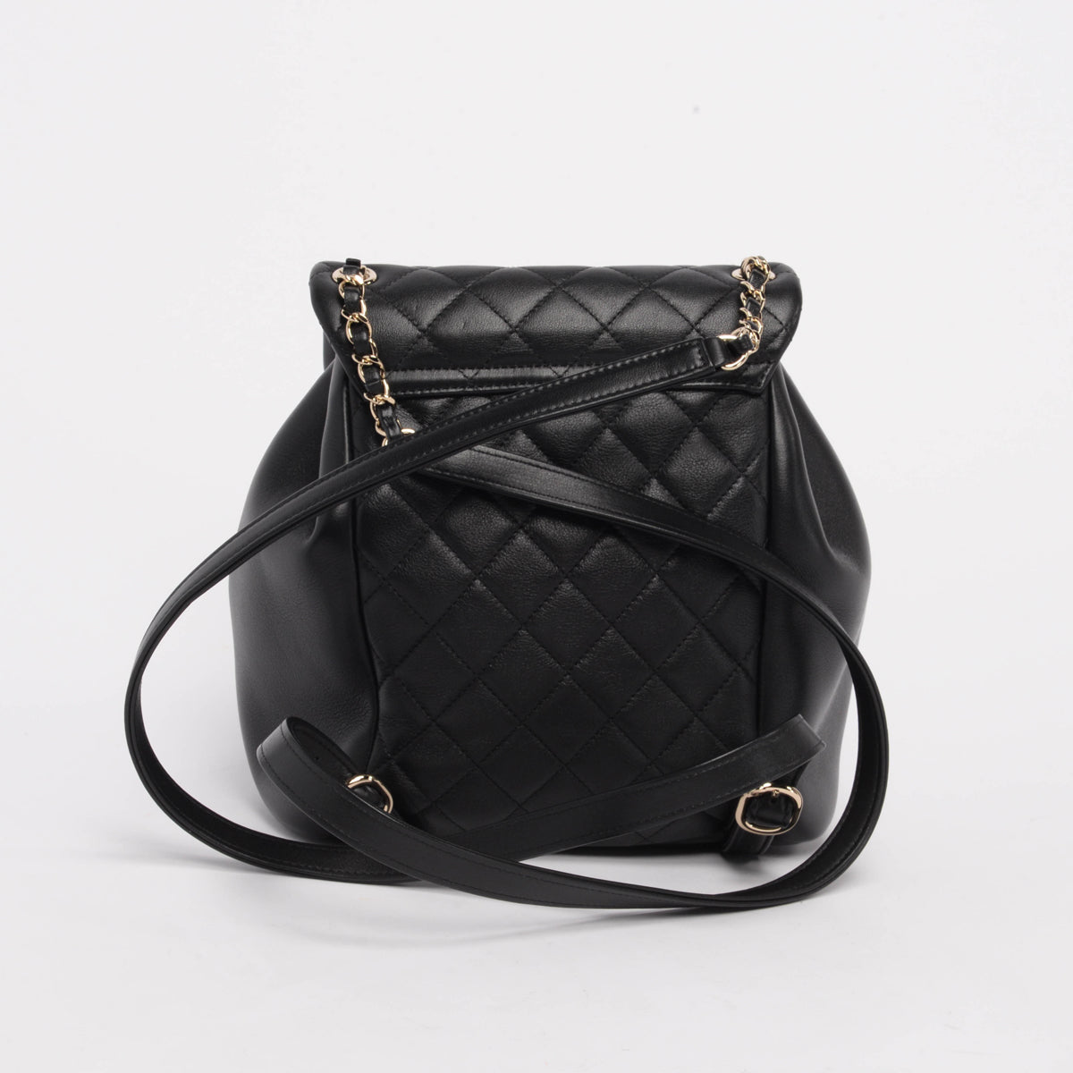 Chanel Black Quilted Calfskin Large Duma Backpack - Rovelle Bags