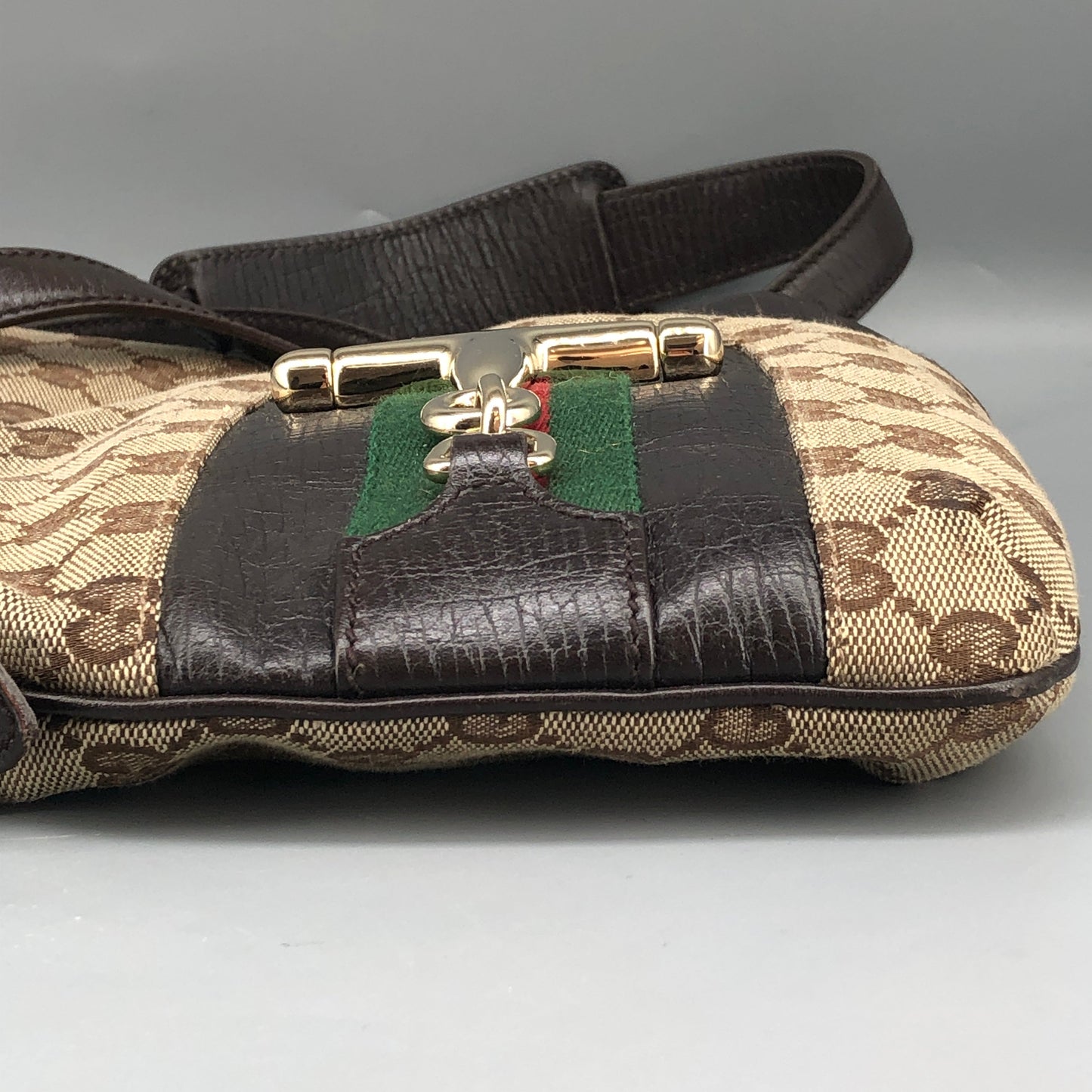 Gucci GG Canvas Crossbody Bag Brown/Beige