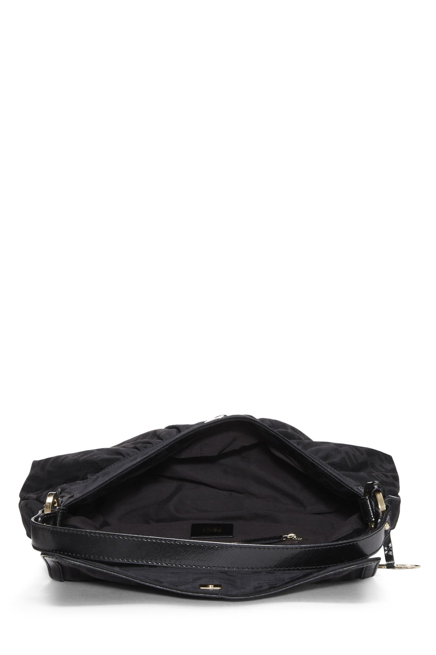 Fendi, Black Zucca Canvas Chef Medium, Black