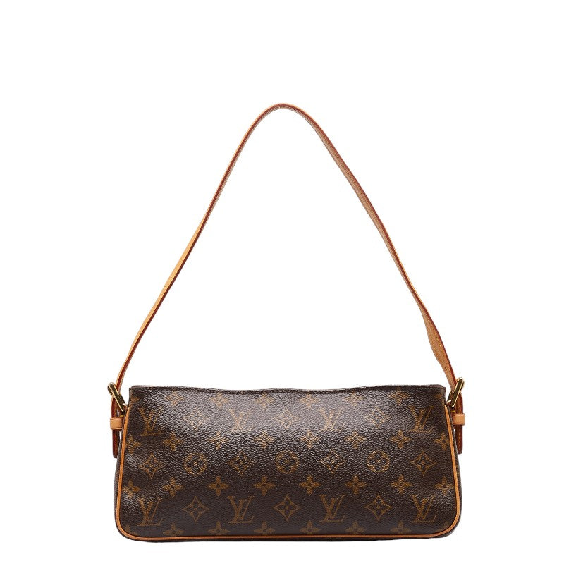 Louis Vuitton Monogram Vivace MM Handbag M51164 Brown PVC Leather Louis Vuitton