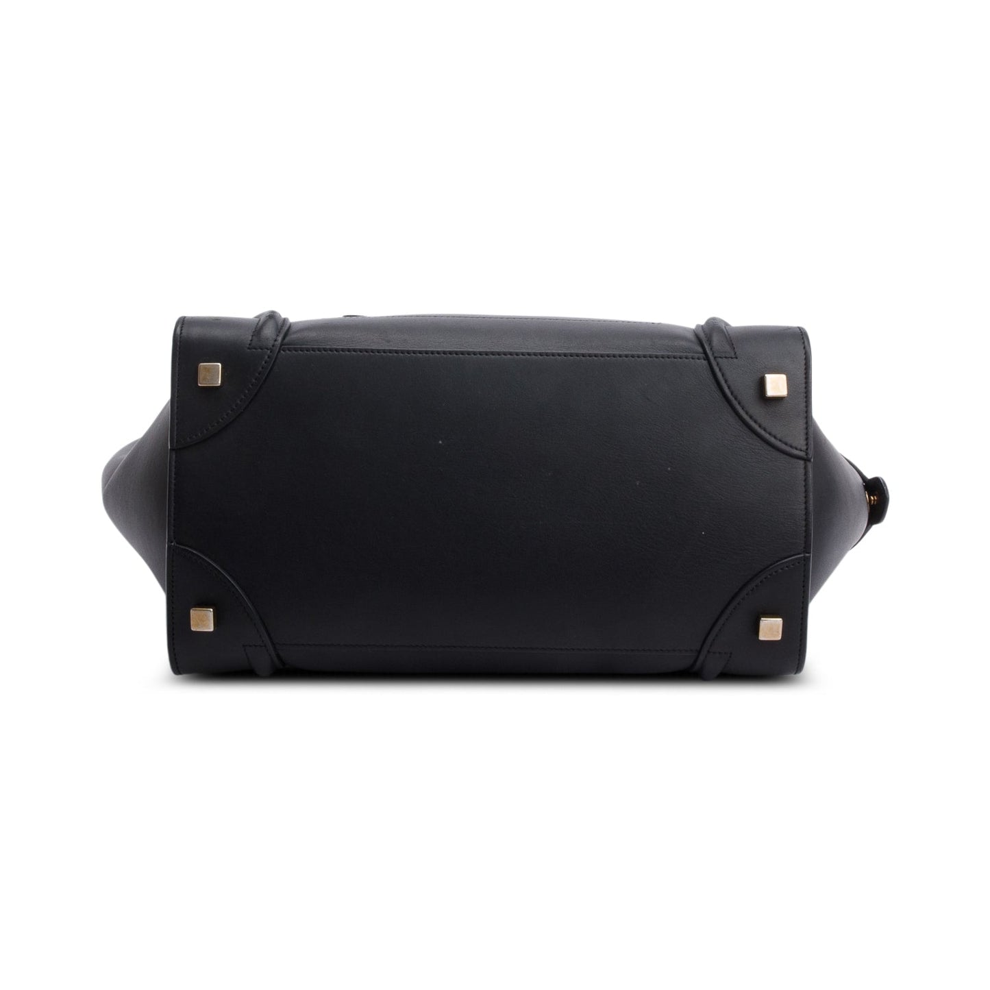 Celine Black Smooth Calfskin Leather Mini Luggage Tote