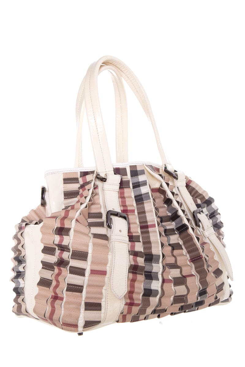 Burberry Cartridge Novacheck Satchel Bag - Rovelle Bags