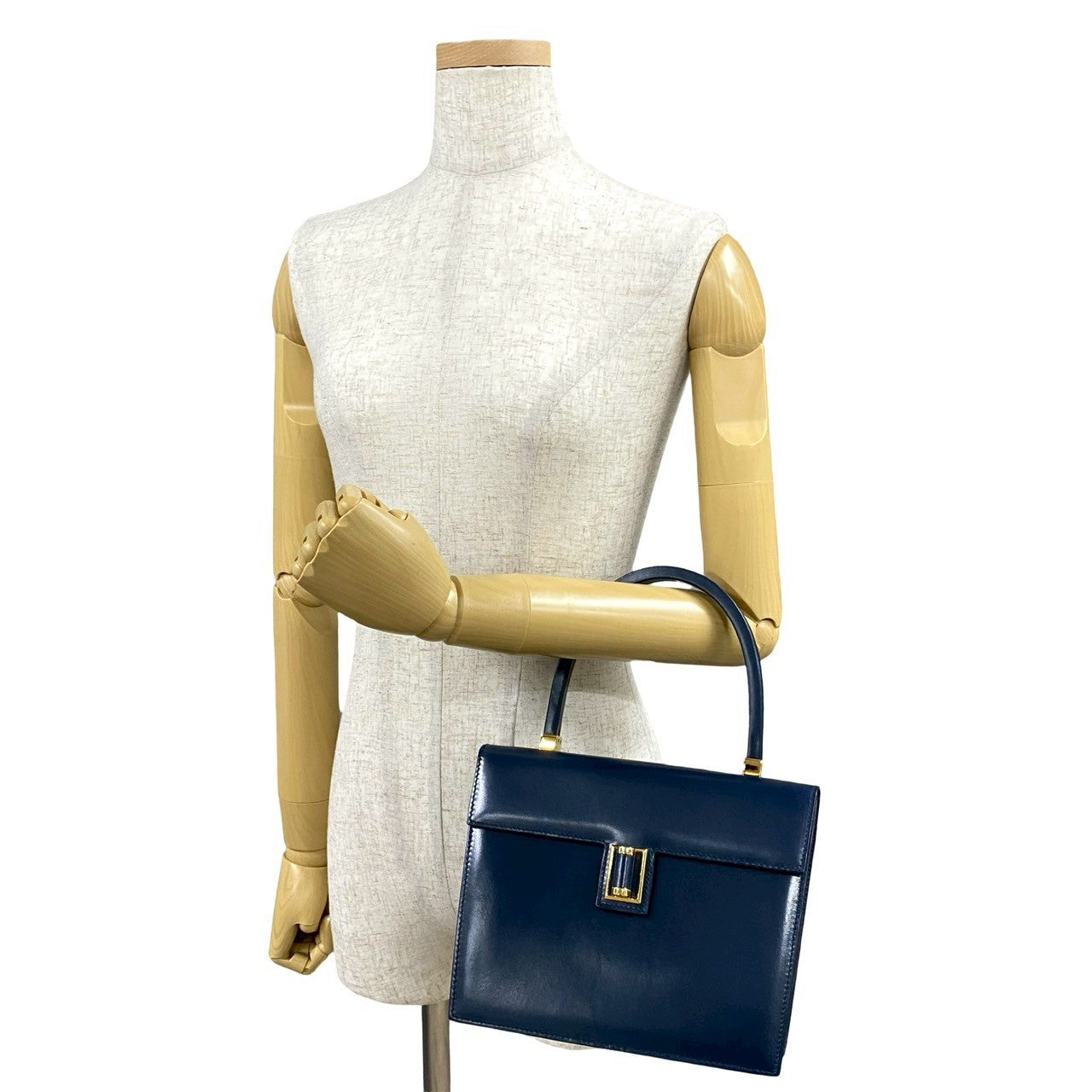 Gucci Old Gucci GG Logo Leather Handbag