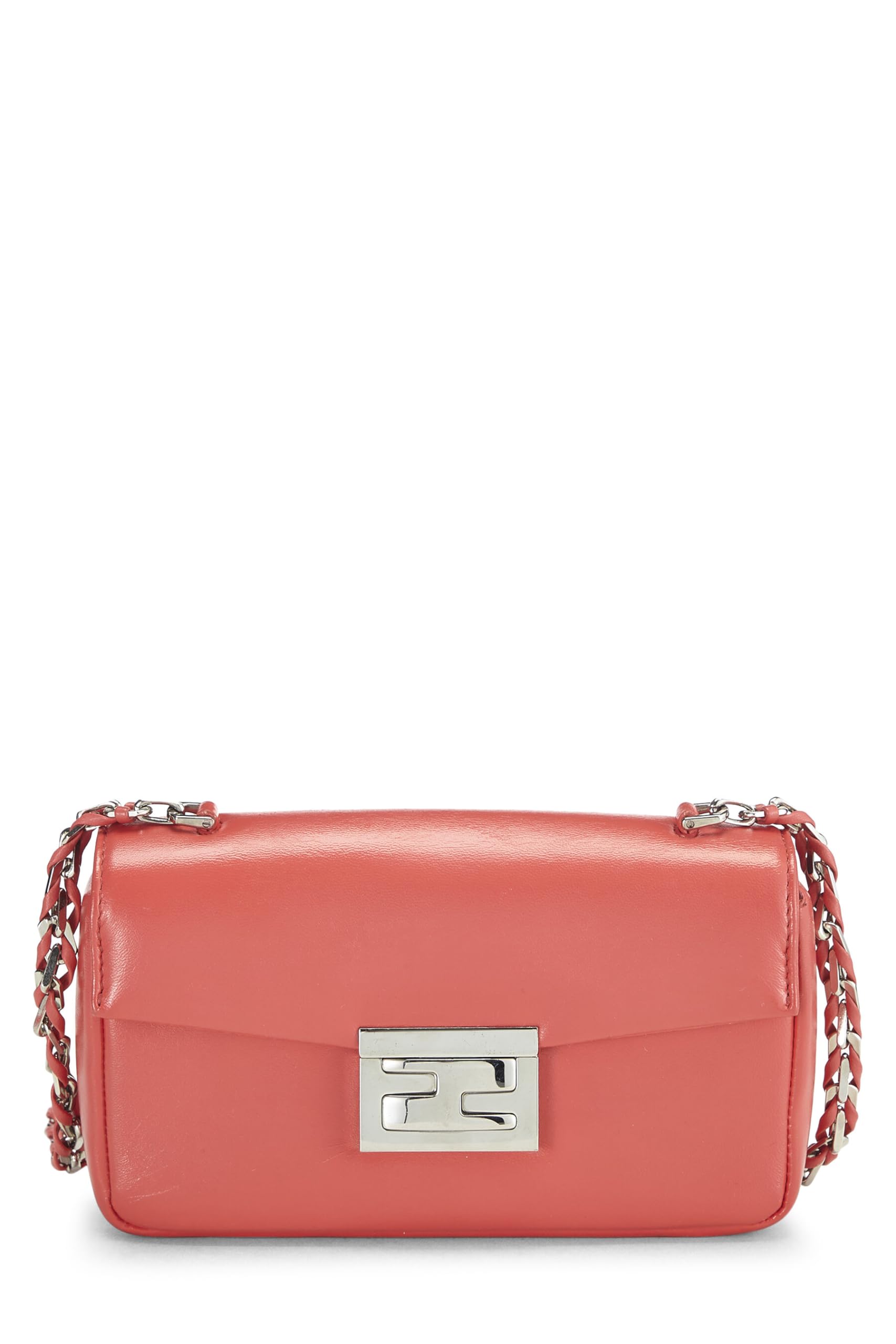 Fendi, Pink Nappa Leather Be Baguette Mini, Pink