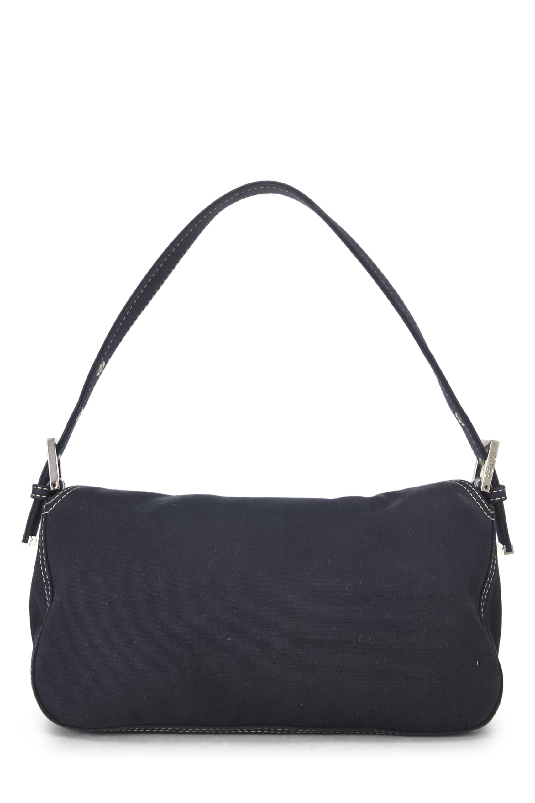 Fendi, Navy Canvas Shoulder Bag Small, Navy