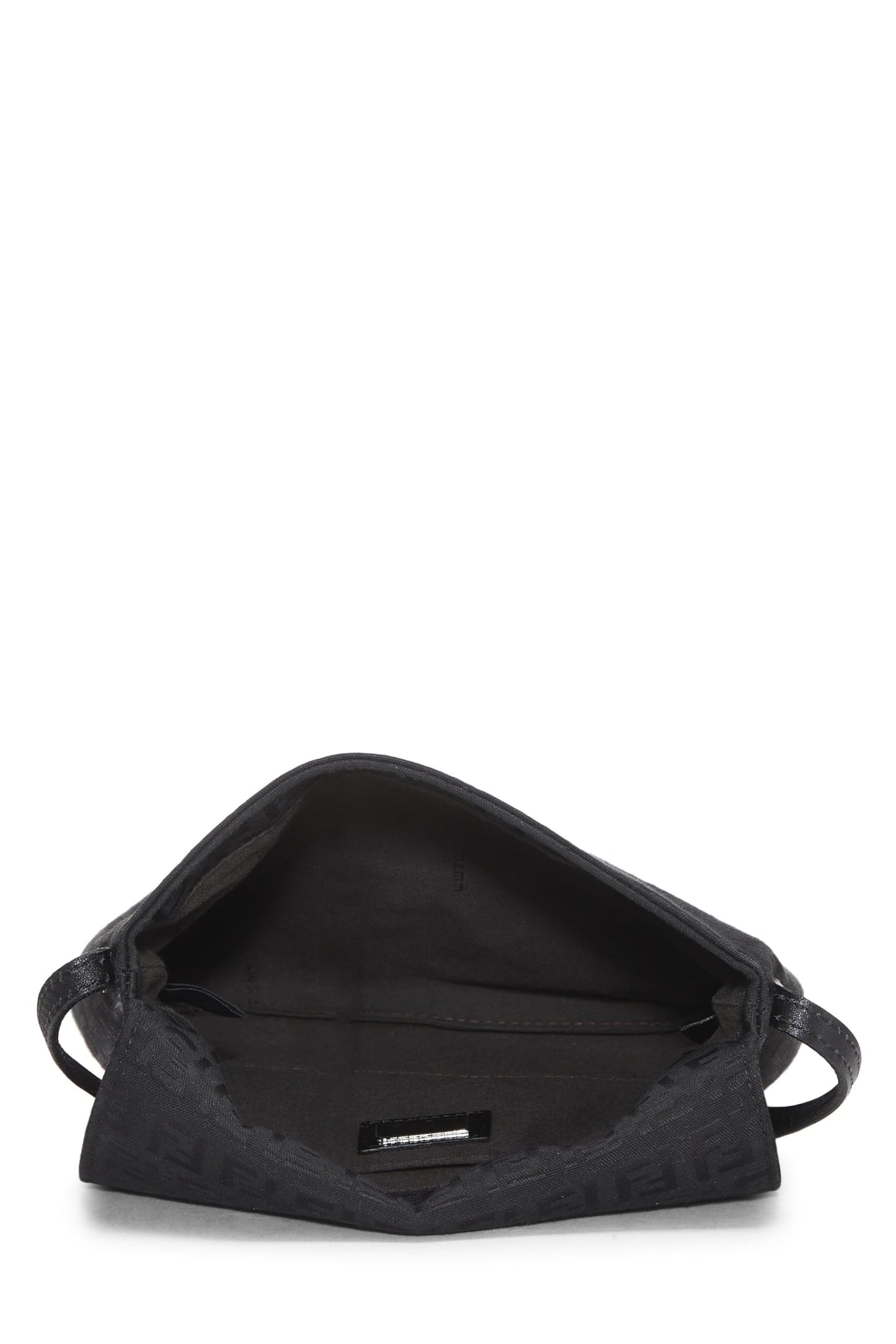 Fendi, Black Zucchino Canvas Messenger Small, Black