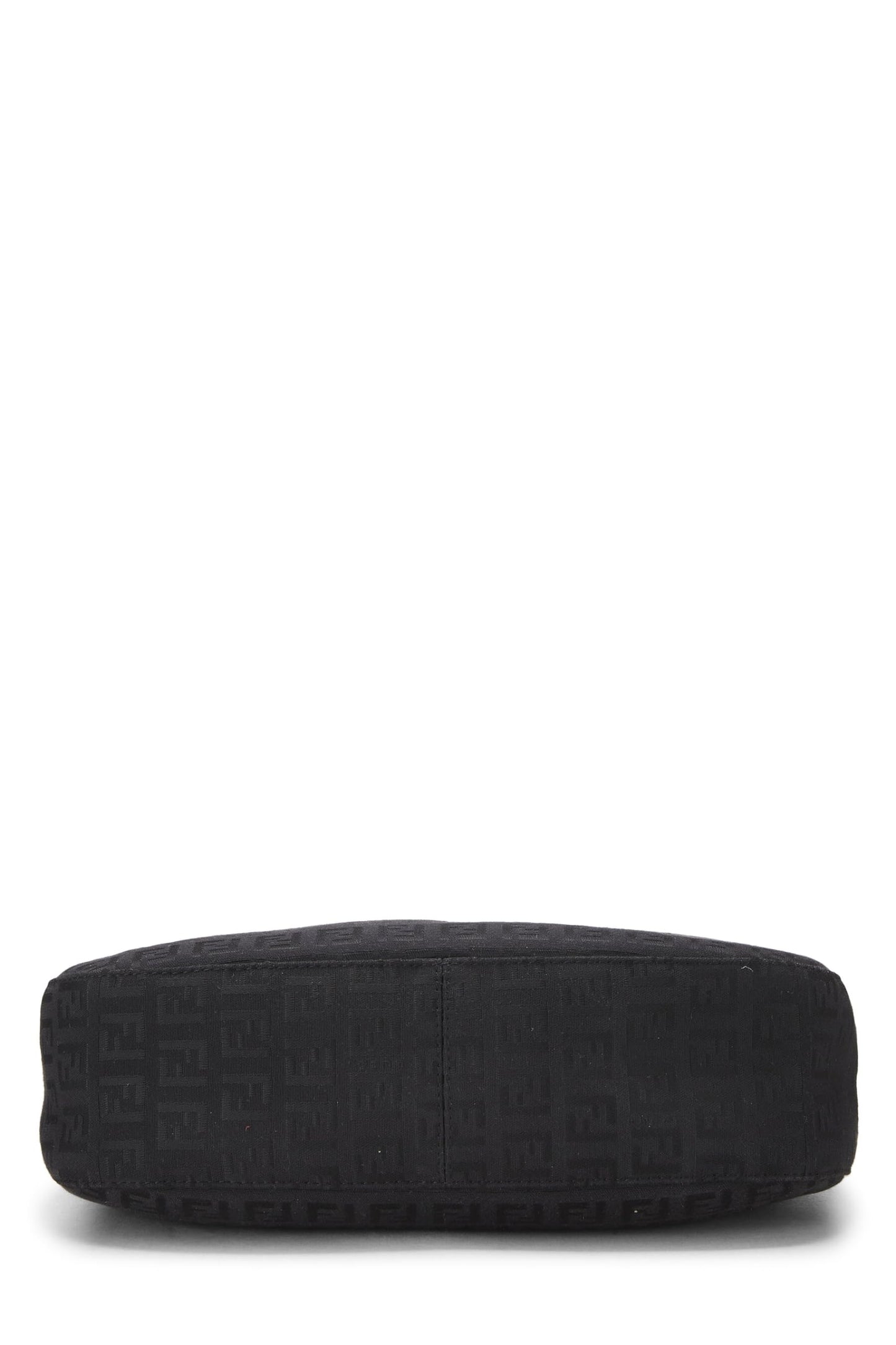 Fendi, Black Zucchino Canvas Shoulder Bag, Black
