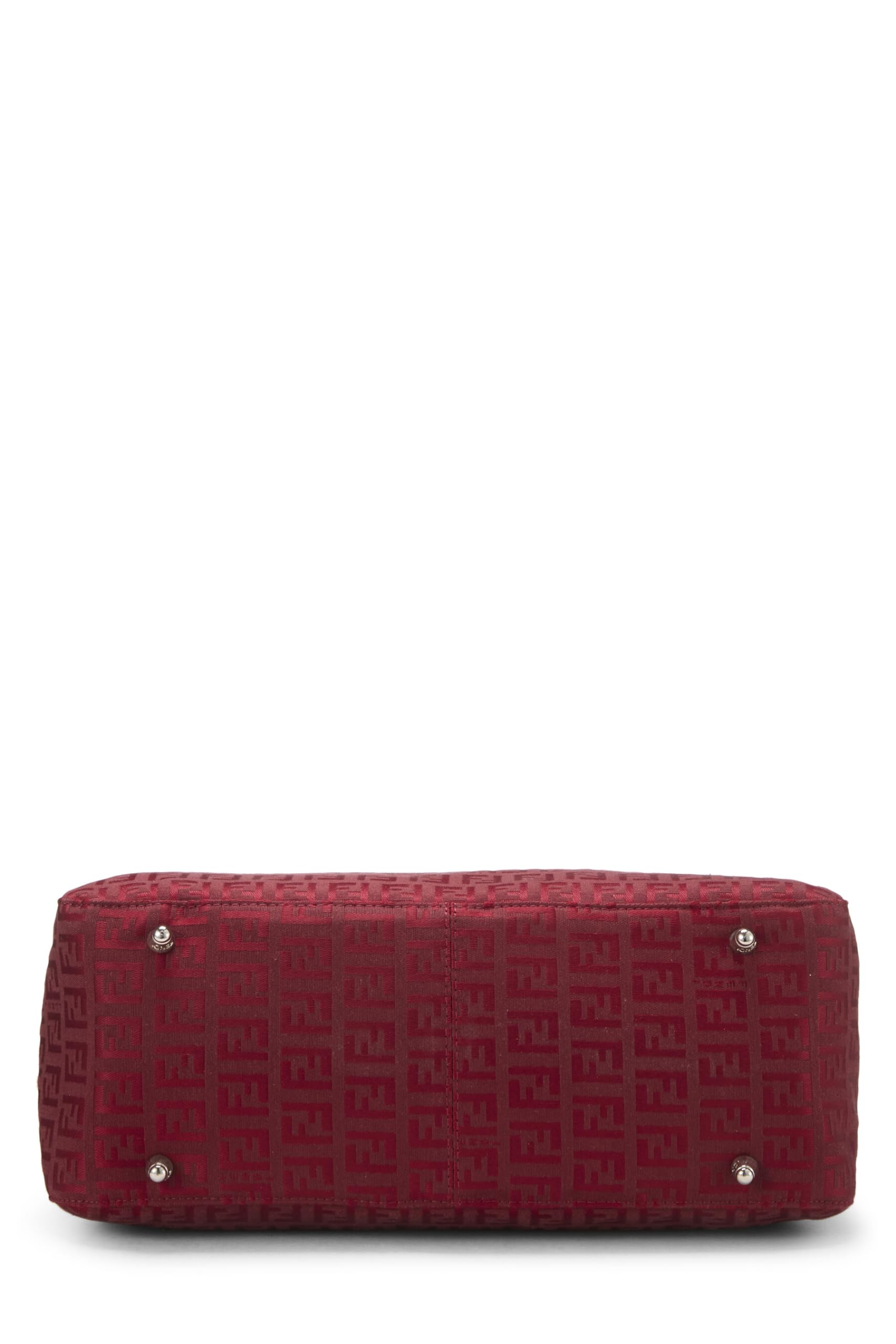 Fendi, Red Zucchino Canvas Handbag Small, Red