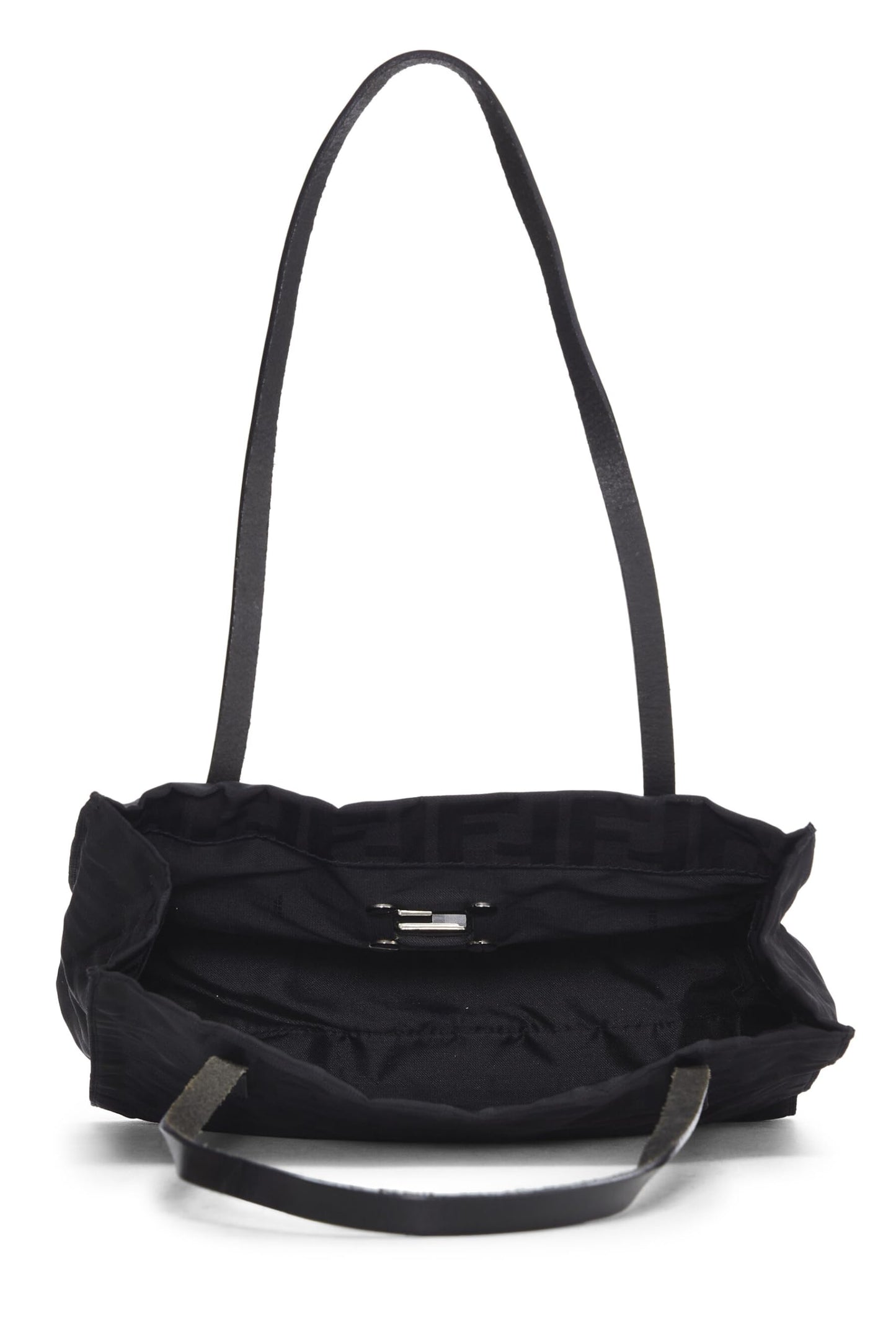 Fendi, Black Zucca Nylon Tote Small, Black