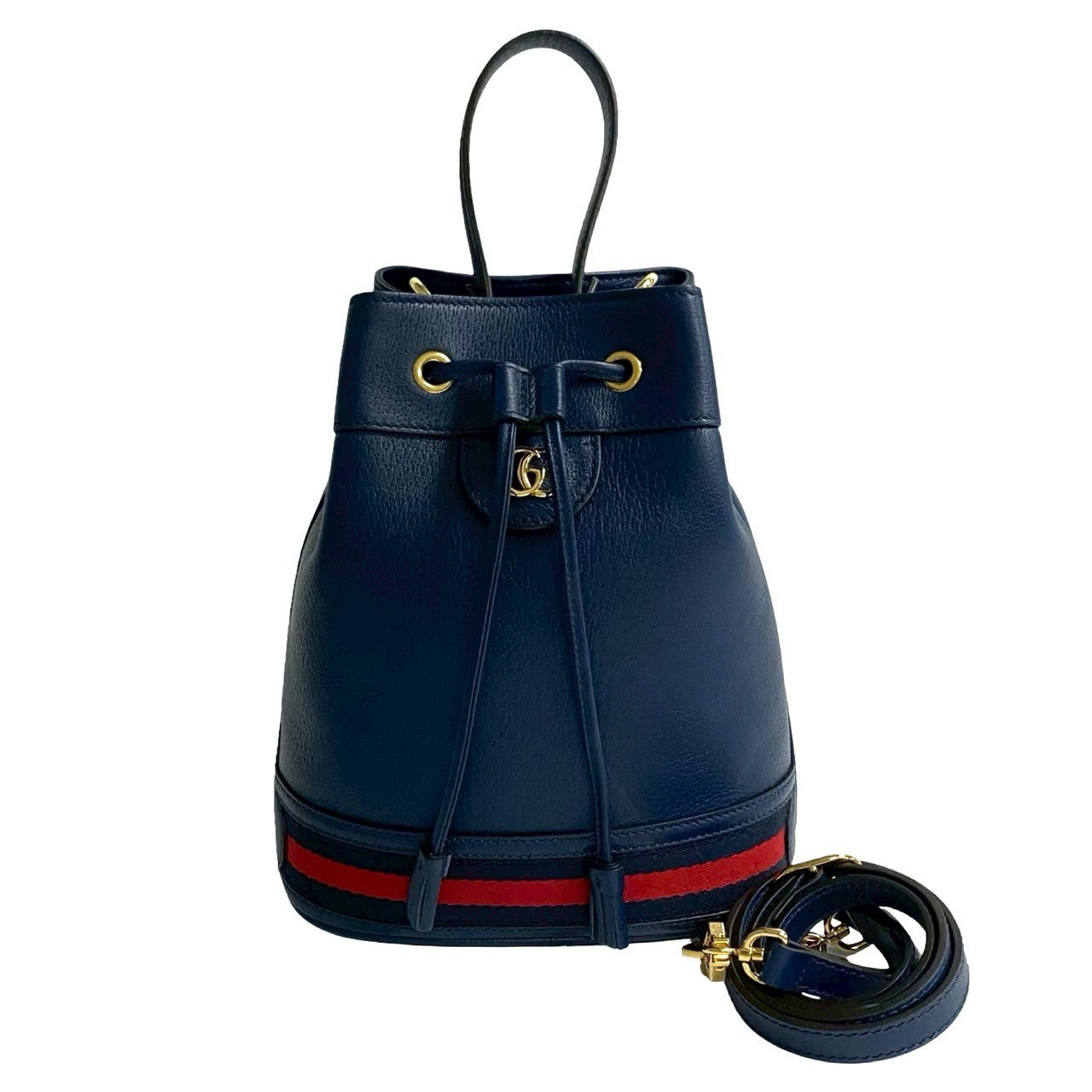 Gucci Ophidia Leather 2way Bucket Bag