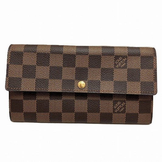 Louis Vuitton Damier Damier Canvas Long Wallet (Bi-Fold)