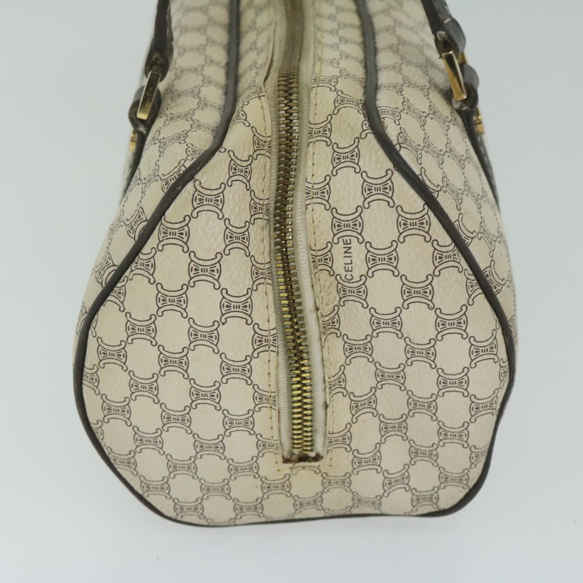 Luxury CELINE Macadam Canvas Hand Bag PVC Leather Whe 63493