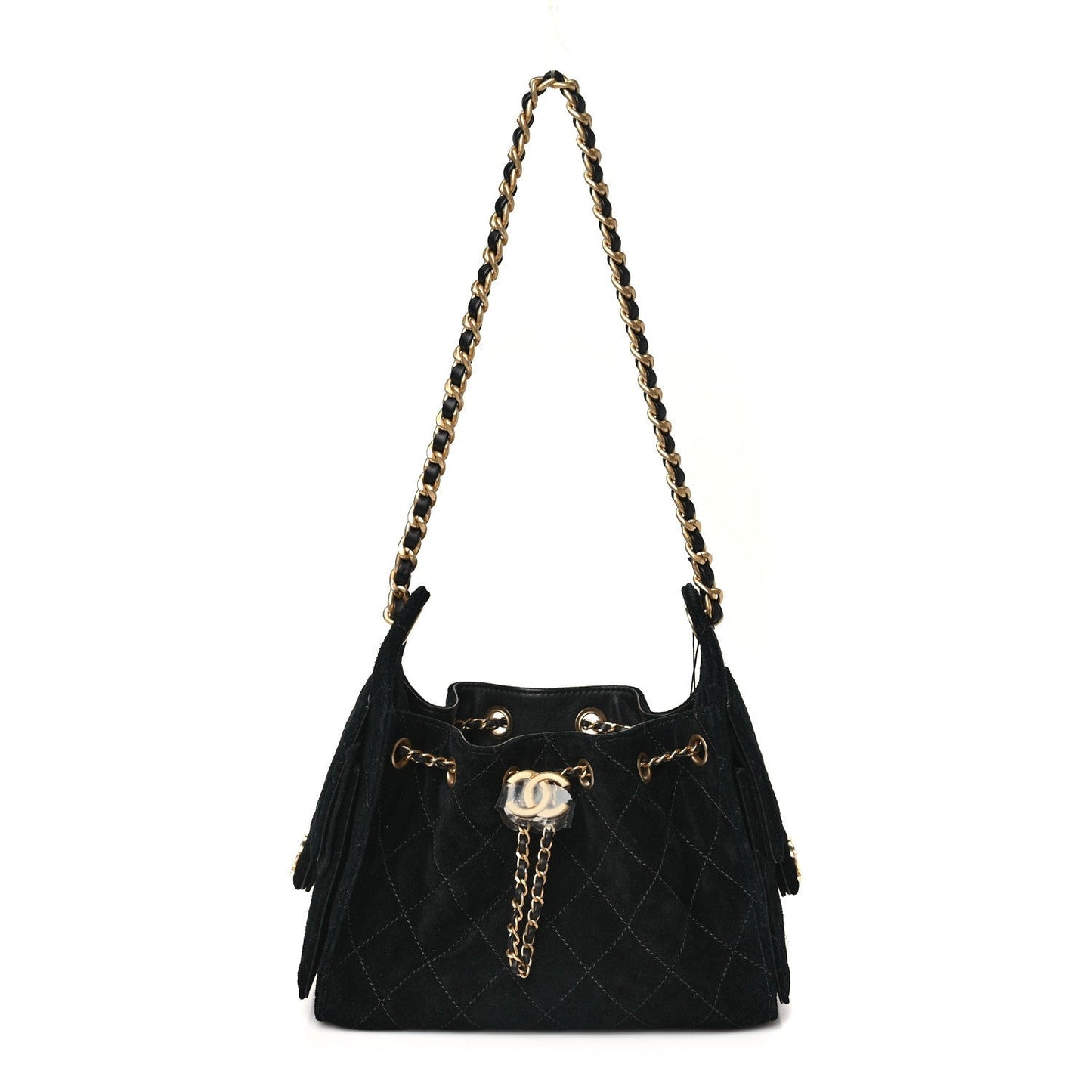Chanel Suede Quilted Mini Chanel 25 Handbag - Rovelle Bags